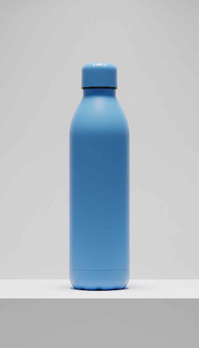 Pop Blue Water Bottle, Smooth Finish