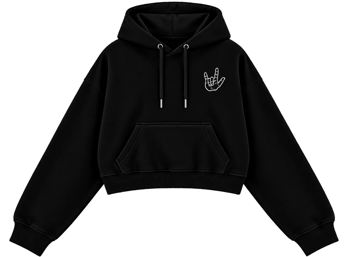 I Love ME Crop Hoodie
