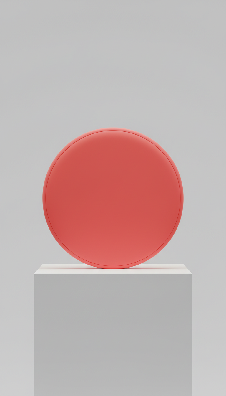 Vivid Coral Wireless Charger, Minimal Design